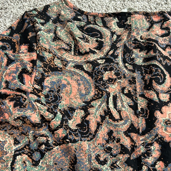 NWT Women’s Maxi Peruvian Connection Black  Flower Detail Size XL - Picture 3 of 6